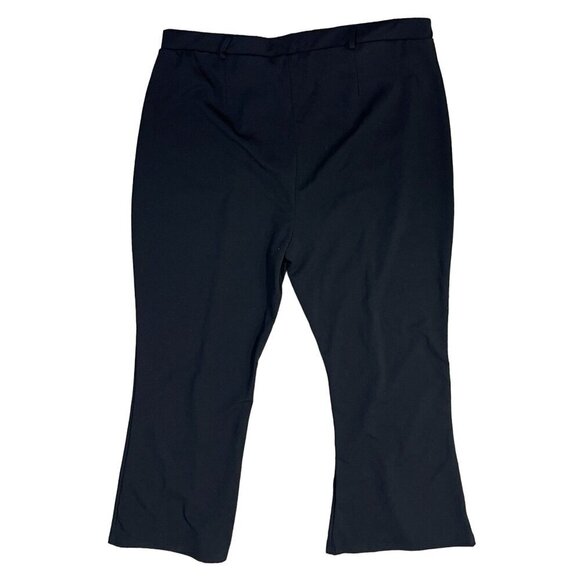 Rouge Collection Women's Pants Split Hem Black Stretch Pull-On Size 4X - Picture 2 of 6